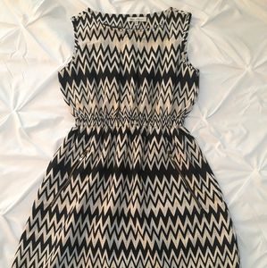 Sleeveless Black & White Dress by Speed Control NY